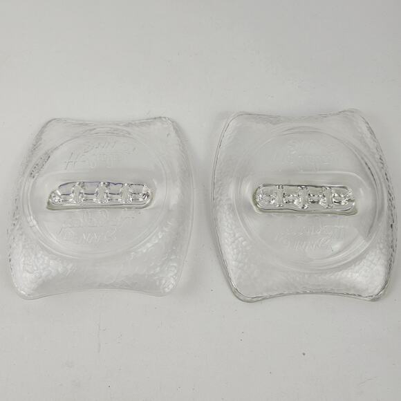 Lot of 2 vintage MCM Holiday Inn glass ashtrays 5.5 x 4 - Picture 7 of 8